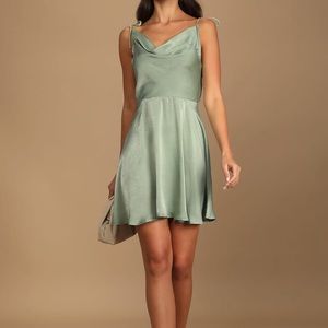 LuLus satin cocktail dress